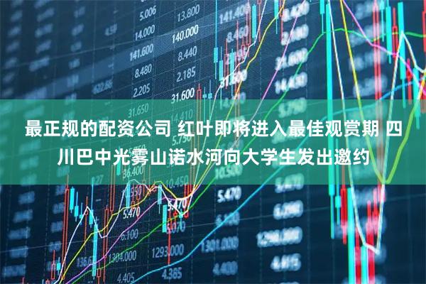 最正规的配资公司 红叶即将进入最佳观赏期 四川巴中光雾山诺水河向大学生发出邀约