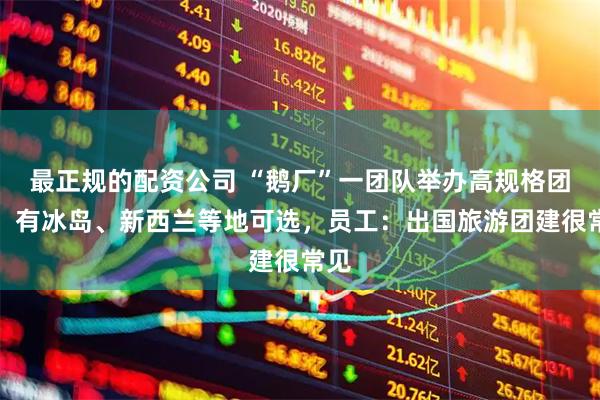 最正规的配资公司 “鹅厂”一团队举办高规格团建,有冰岛、新西兰等地可选,员工:出国旅游团建很常见