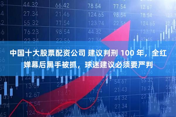 中国十大股票配资公司 建议判刑 100 年，全红婵幕后黑手被抓，球迷建议必须要严判